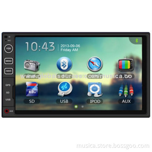 Double DIN Car MP4/5 Players with GPS